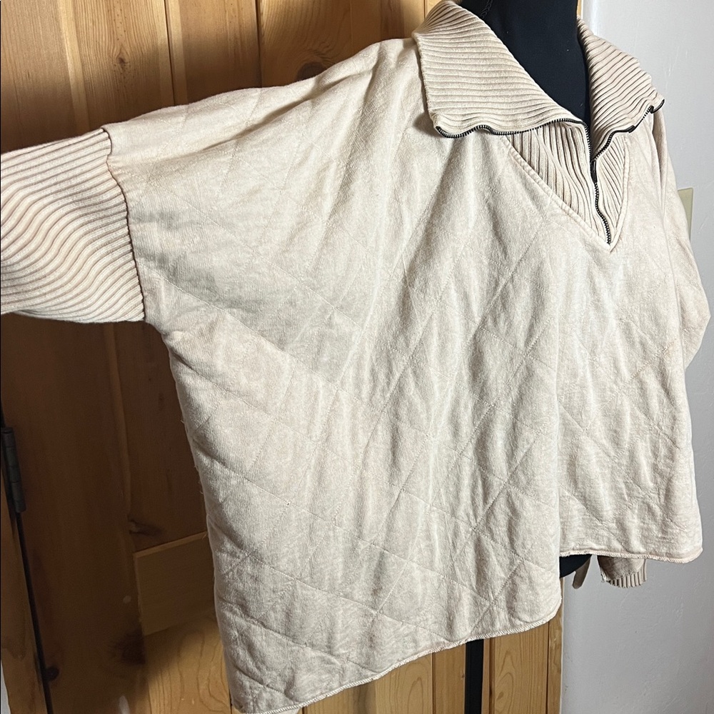FREE PEOPLE One Shiloh Pullover in Beige - Picture 7 of 8